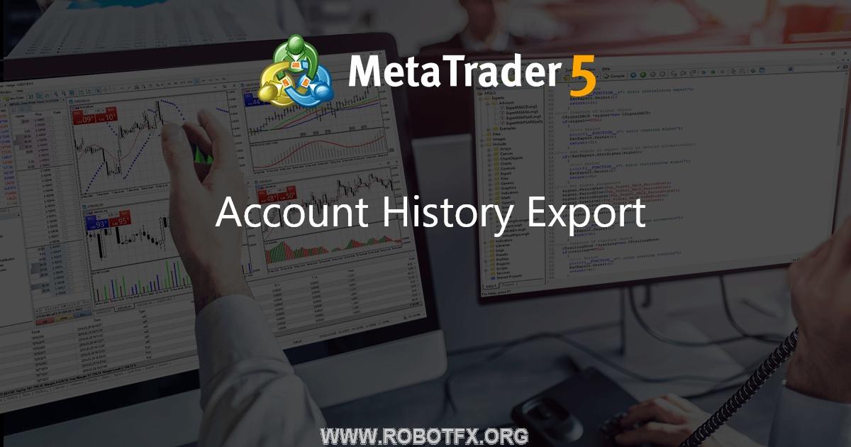 Account History Export - script for MetaTrader 4