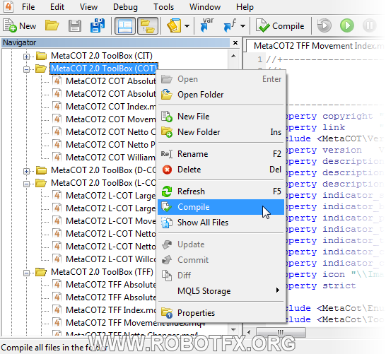 📈 MetaCOT 2 CFTC ToolBox (Set of Indicators) MT4 – indicator MetaTrader 4