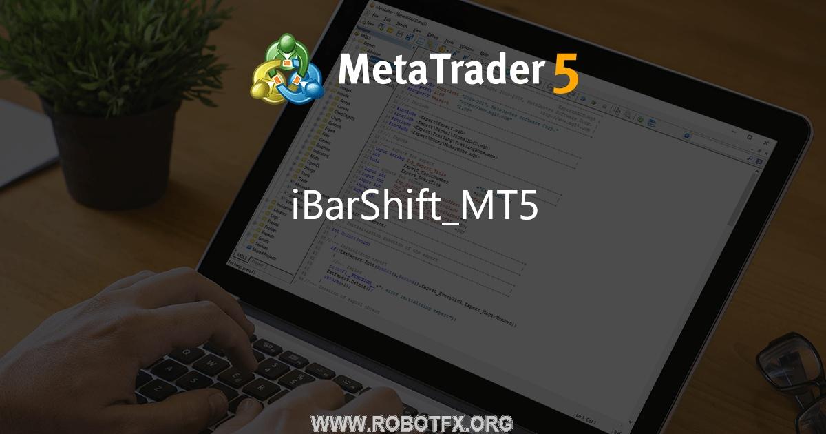 iBarShift_MT5 - library for MetaTrader 5