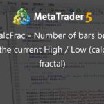 Class CalcFrac - Number of bars before and after the current High / Low (calculated fractal) - library for MetaTrader 5