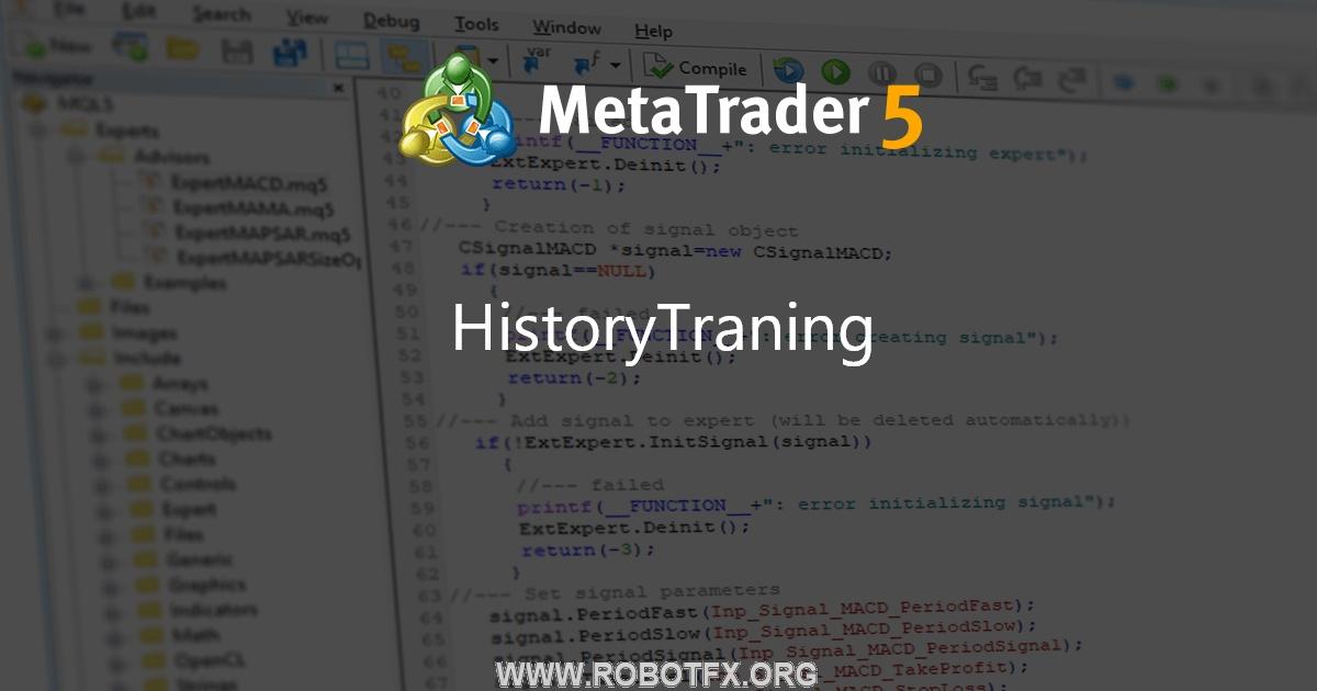 HistoryTraning - expert for MetaTrader 4