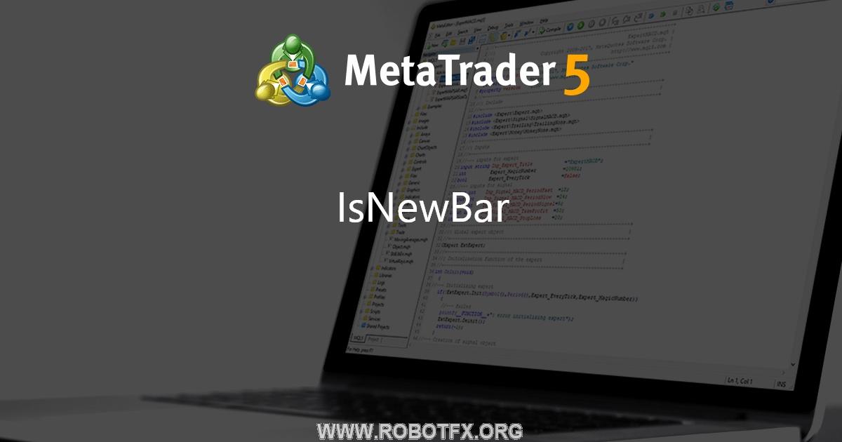 IsNewBar - library for MetaTrader 5